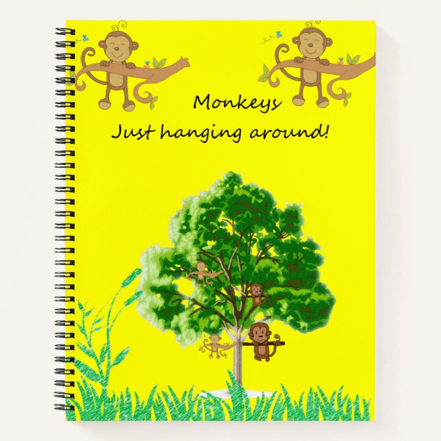 Spiral Notebook Monkey (Front)
