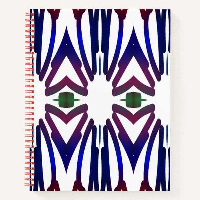 Spiral Notebook, Multicolor vibrant classy design Notebook (Front)
