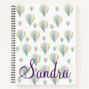 Spiral Notebook Pastel Parachutes
