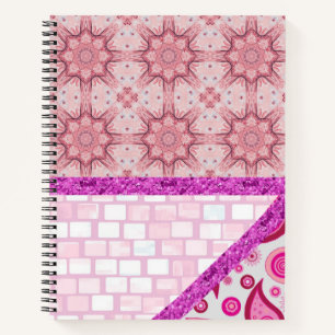 Spiral Notebook Pink Floral