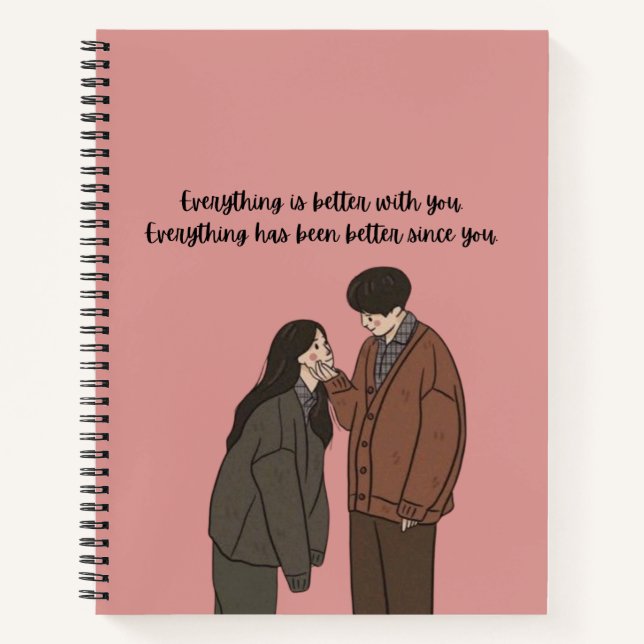 Spiral Notebook | self journal | gifts for love (Front)