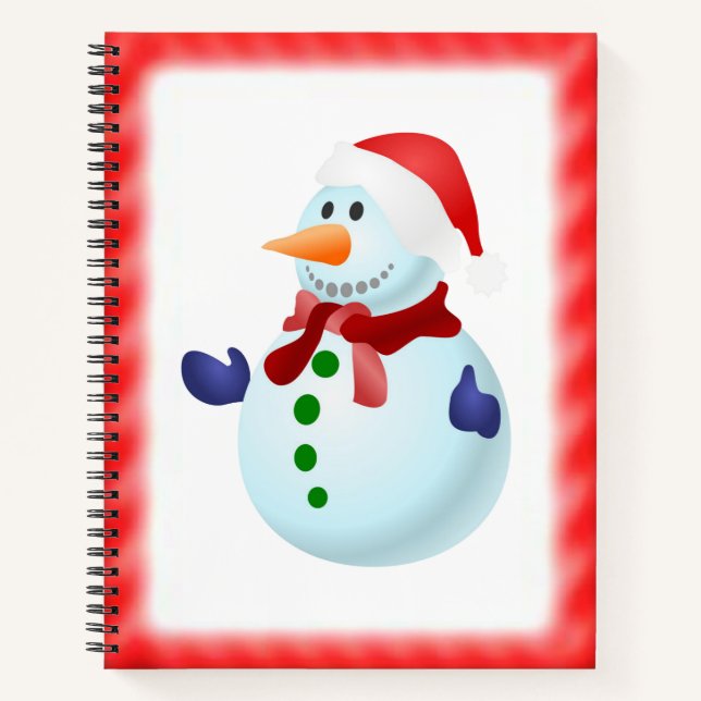 Spiral Notebook Snowman (Front)