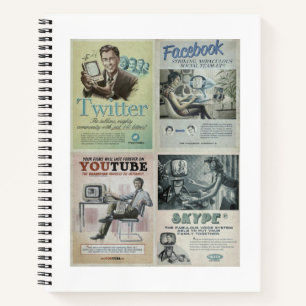 Spiral Notebook Social Media