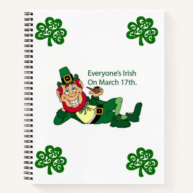 Spiral Notebook St. Patrick's Day (Front)