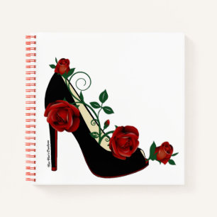 Spiral Notebook - Stiletto Rose