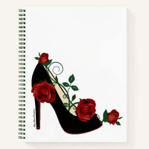 Spiral Notebook - Stiletto Rose