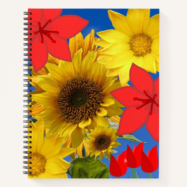 Spiral Notebook Sunflower (Front)