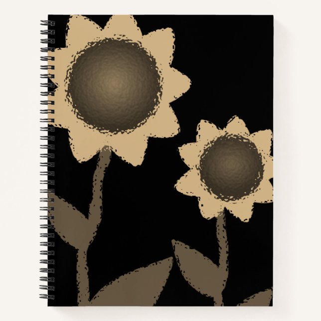 Spiral Notebook Sunflower (Front)