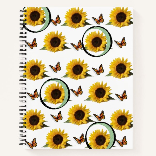Spiral Notebook Sunflower (Front)