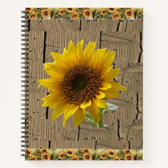 Spiral Notebook Sunflower (Front)