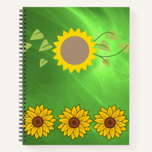 Spiral Notebook Sunflower