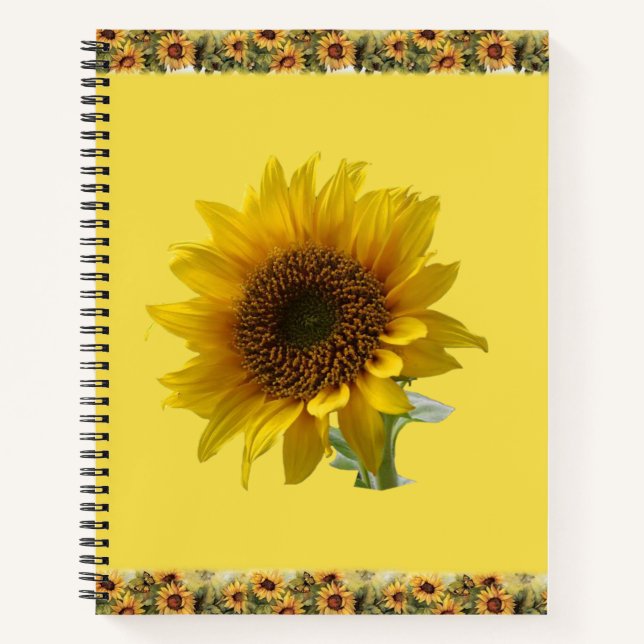 Spiral Notebook Sunflower (Front)