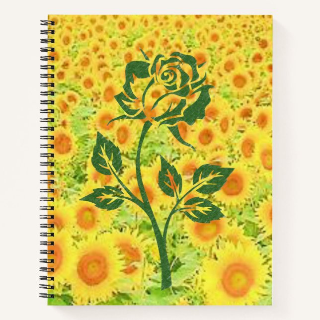 Spiral Notebook Sunflower (Front)