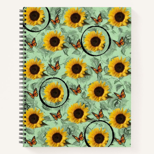 Spiral Notebook Sunflower (Front)