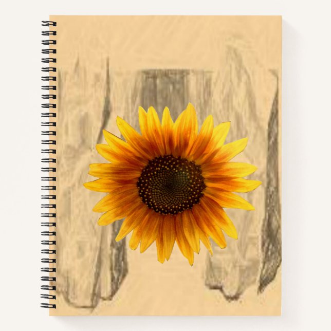 Spiral Notebook Sunflower (Front)