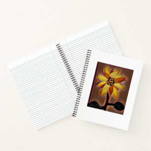 Spiral Notebook Sunflower Lined