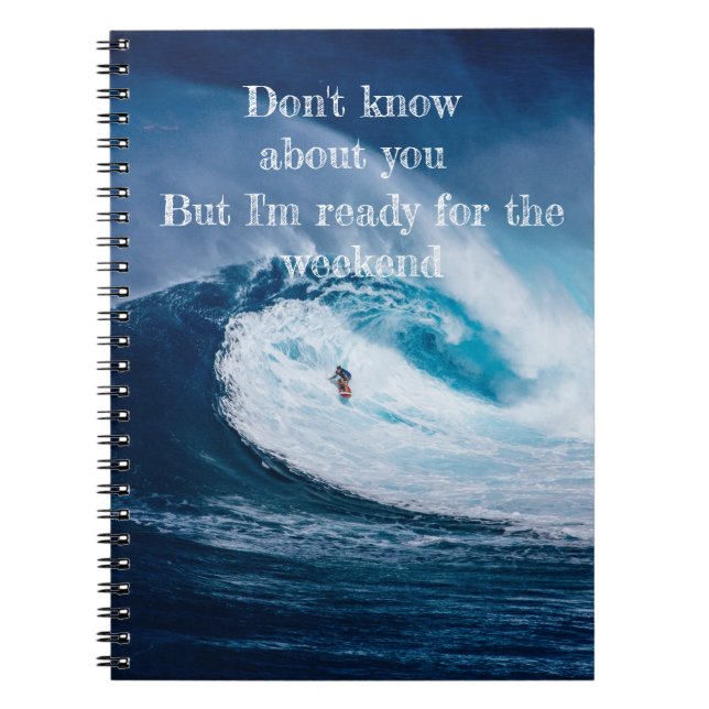 Spiral Notebook-Surfer Notebook (Front)
