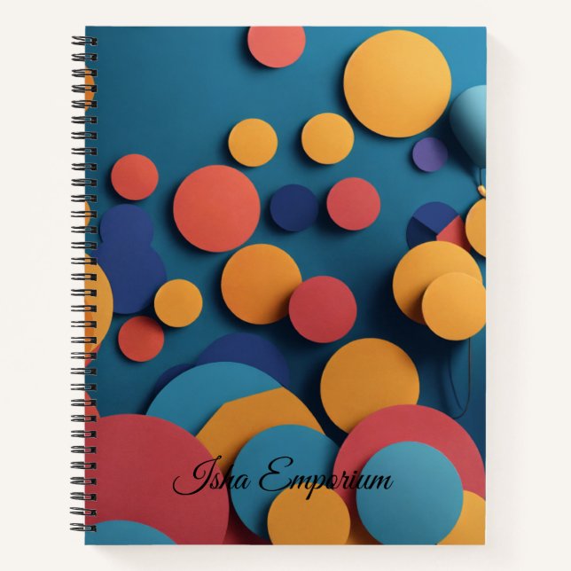 Spiral Notebook Thought Bubbles: Where Ideas Rise (Front)