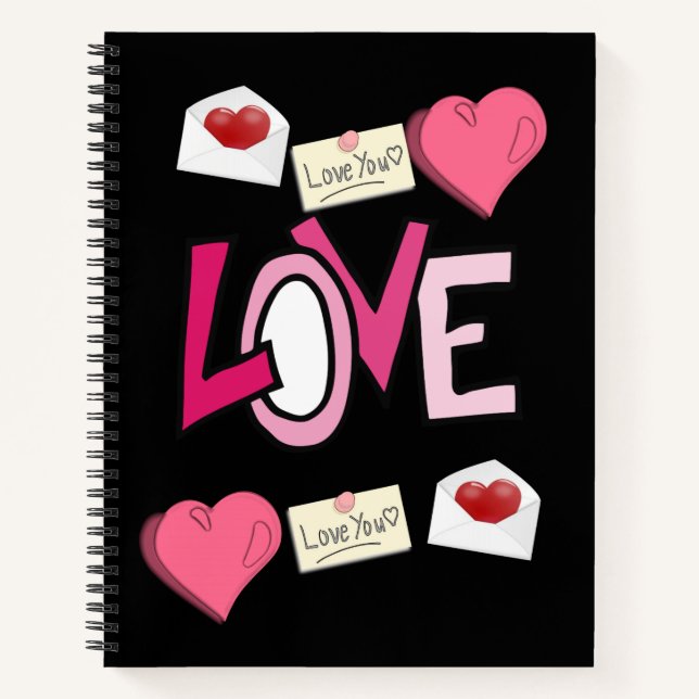 Spiral Notebook Valentine's Day (Front)