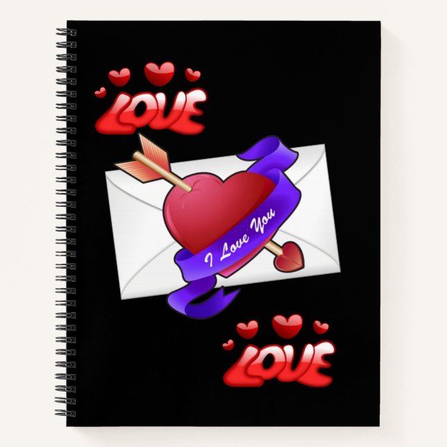 Spiral Notebook Valentine's Day (Front)