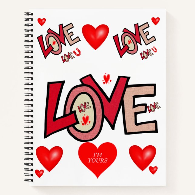 Spiral Notebook Valentine's Day (Front)