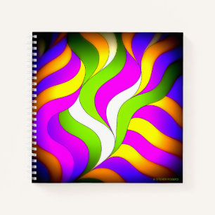 Spiral Notebook. Waves of colour, pages of ideas. Notebook