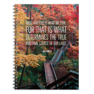 Spiral Notebook "What We Love" 6.5"x8.75"