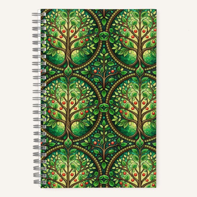 Spiral notebook with a vibrant design  (Front)