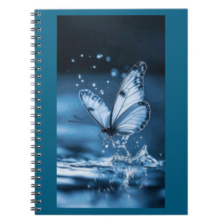 spiral notebook with butterfly photo