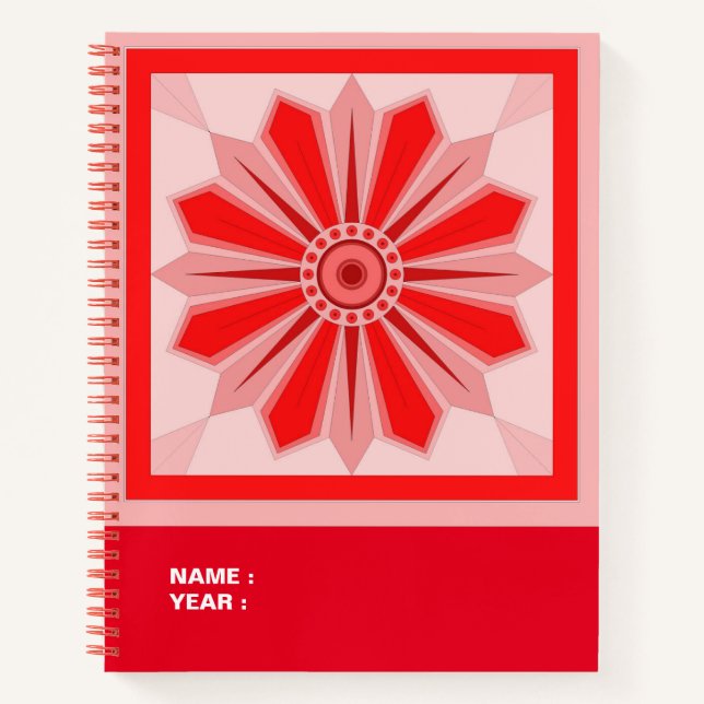 Spiral Notebook with creative design (Front)