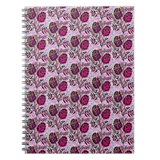 Spiral Notebook with Floral Image