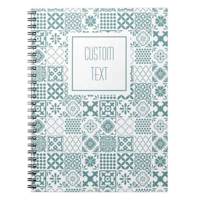 Spiral Notebook with Kitchen Tile  (Front)