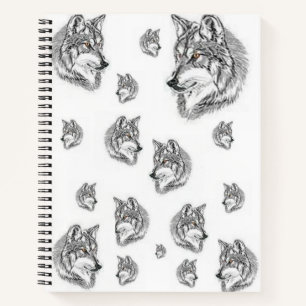 Spiral Notebook Wolf