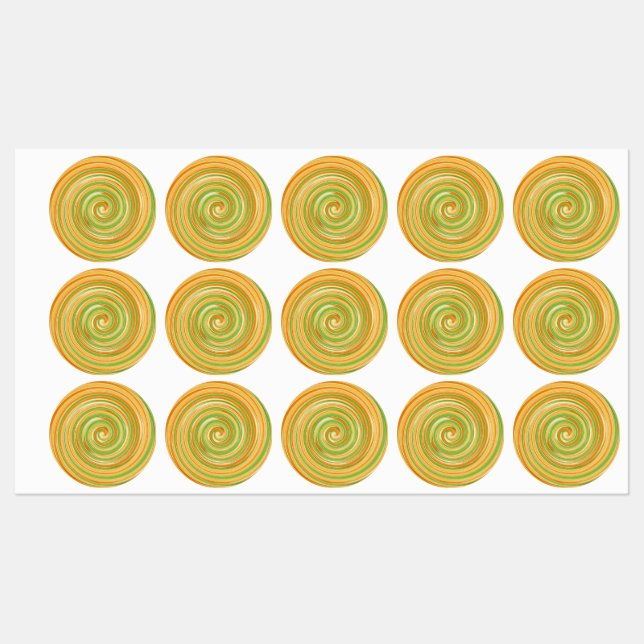 Spiral of Fun Citrus Colours  (Sheet)