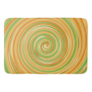 Spiral of Fun Citrus Colours Bath Mat