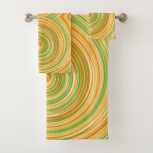 Spiral of Fun Citrus Colours Bath Towel Set