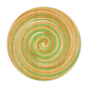 Spiral of Fun Citrus Colours  Cutting Board