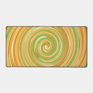 Spiral of Fun Citrus Colours  Desk Mat