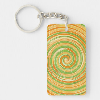 Spiral of Fun Citrus Colours  Keychain