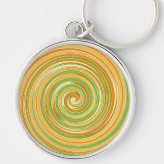 Spiral of Fun Citrus Colours  Keychain