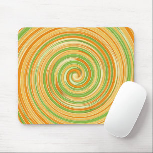 Spiral of Fun Citrus Colours  Mouse Pad