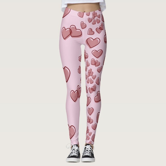 Spiral of Hearts Leggings (Front)