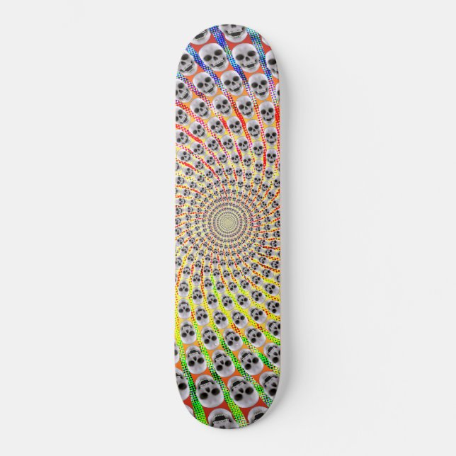 Spiral of Skulls: Psychedelic Edition: Skateboard (Front)