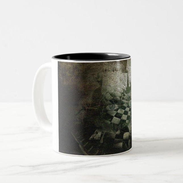 Spiral of time Two-Tone coffee mug (Front Left)