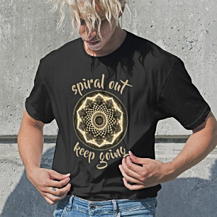 Spiral Out Keep Going Sacred Geometry Mandala T-Shirt
