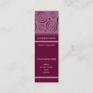 Spiral Pattern Bookmark Business Card
