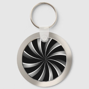 Spiral pattern keychain