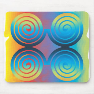 SPIRAL PATTERN MOUSE PAD