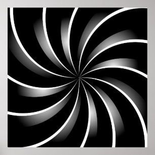 Spiral pattern poster