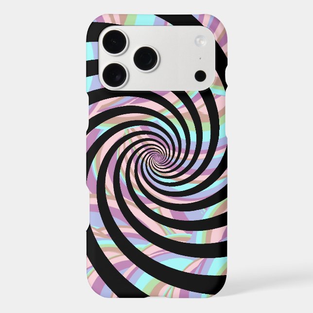 Spiral pattern with pastel colours (Back)